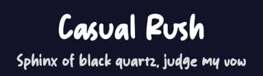 Casual Rush by Origin Type — Script Handwritten Font — thumbnail 2