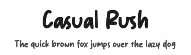 Casual Rush by Origin Type — Script Handwritten Font — thumbnail 1