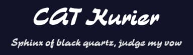 CAT Kurier by Peter Wiegel — Script Handwritten Font — thumbnail 2