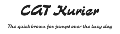 CAT Kurier by Peter Wiegel — Script Handwritten Font — thumbnail 1