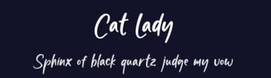 Cat Lady by Graphix Line Studio — Script Handwritten Font — thumbnail 2