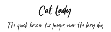 Cat Lady by Graphix Line Studio — Script Handwritten Font — thumbnail 1