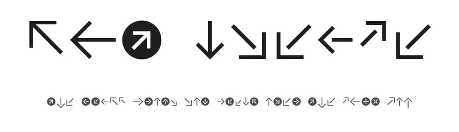 CAT Pfeile by Peter Wiegel — Dingbats Font