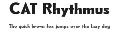 CAT Rhythmus by Peter Wiegel — Sans Serif Font — thumbnail 1