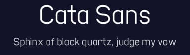 Cata Sans by Joe .C — Sans Serif Font — thumbnail 2