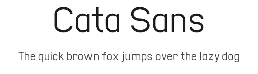 Cata Sans by Joe .C — Sans Serif Font