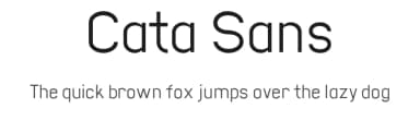 Cata Sans by Joe .C — Sans Serif Font — thumbnail 1