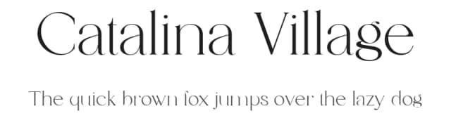 Catalina Village by Dealita Studio — Serif Font