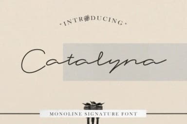 Catalyna Font by Kruweks Studio — Script Handwritten Font — thumbnail 1
