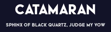Catamaran by Vladimir Nikolic — Sans Serif Font — thumbnail 2