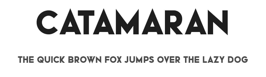 Catamaran by Vladimir Nikolic — Sans Serif Font