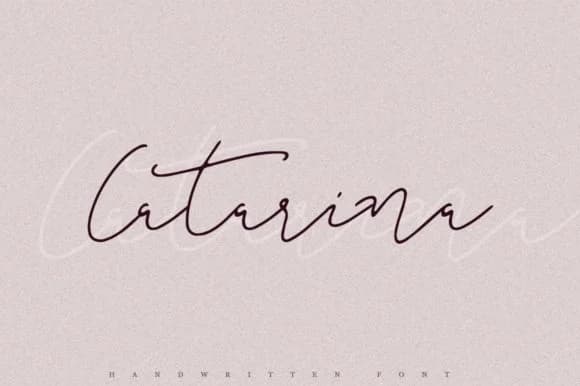 Catarina Font by Katie Holland by Katie Holland — Script Handwritten Font