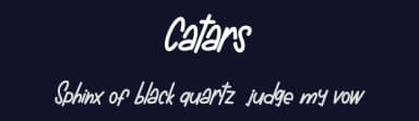 Catars by Vunira Design — Script Handwritten Font — thumbnail 2