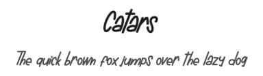 Catars by Vunira Design — Script Handwritten Font — thumbnail 1
