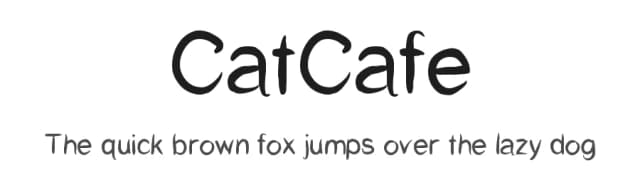CatCafe by Shara Weber — Script Handwritten Font