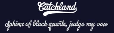 Catchland by Måns Grebäck — Script Handwritten Font — thumbnail 2