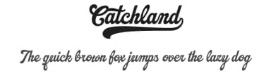 Catchland by Måns Grebäck — Script Handwritten Font — thumbnail 1