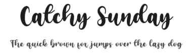 Catchy Sunday by Essentials Studio — Script Handwritten Font — thumbnail 1