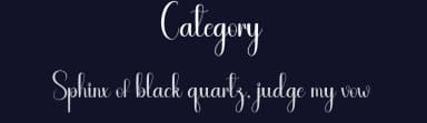 Category by Andi Moz — Script Handwritten Font — thumbnail 2