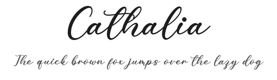 Cathalia by Nirmala Creative — Script Handwritten Font