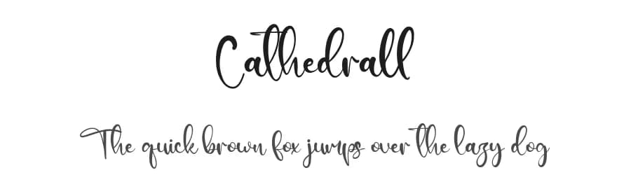 Cathedrall by Staircase Studio — Script Handwritten Font