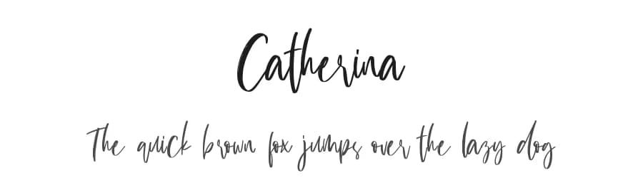Catherina by Holisfonts.com — Script Handwritten Font — preview 1