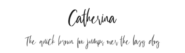 Catherina by Holisfonts.com — Script Handwritten Font