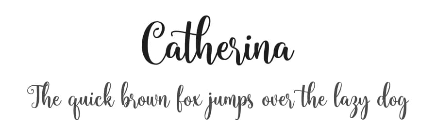 Catherina by Letternun — Script Handwritten Font