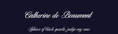 Catherine de Beaumont by Maelle.K | Thomas Boucherie — Script Handwritten Font — thumbnail 2