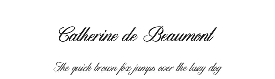 Catherine de Beaumont by Maelle.K | Thomas Boucherie — Script Handwritten Font