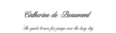 Catherine de Beaumont by Maelle.K | Thomas Boucherie — Script Handwritten Font — thumbnail 1