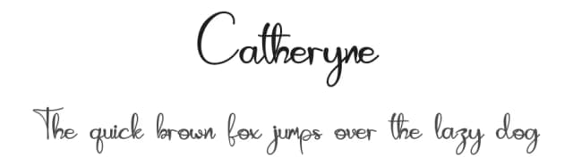 Catheryne by Vincentius Kriswandono — Script Handwritten Font
