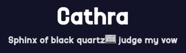 Cathra by twinletter — Sans Serif Font — thumbnail 2