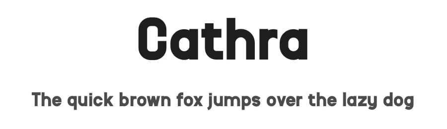 Cathra by twinletter — Sans Serif Font