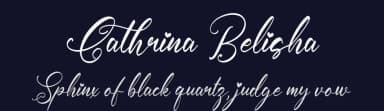 Cathrina Belisha by Perspectype Studio - Letterena.com — Script Handwritten Font — thumbnail 2