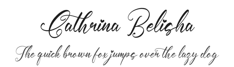 Cathrina Belisha by Perspectype Studio - Letterena.com — Script Handwritten Font