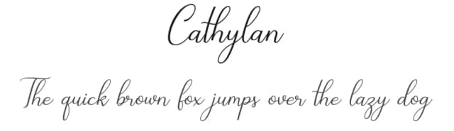 Cathylan by Sibelumpagi — Script Handwritten Font