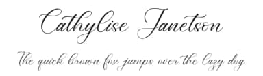 Cathylise Janetson by Storytype Studio — Script Handwritten Font — thumbnail 1
