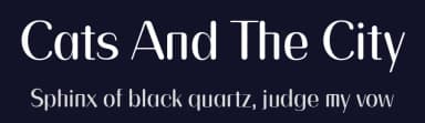 Cats And The City by epiclinez — Sans Serif Font — thumbnail 2