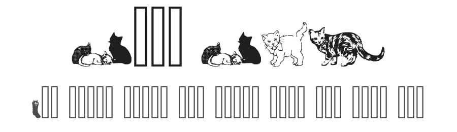 Cats CSP by CSP Backgrounds — Dingbats Font