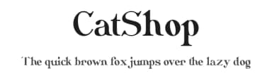 CatShop by Peter Wiegel — Serif Font — thumbnail 1