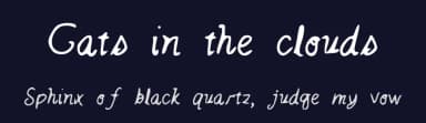 Cats in the clouds by Jodie A — Script Handwritten Font — thumbnail 2