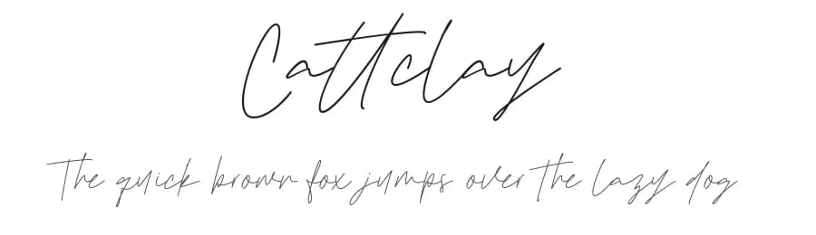 Cattclay by Ahmad Khaidir — Script Handwritten Font