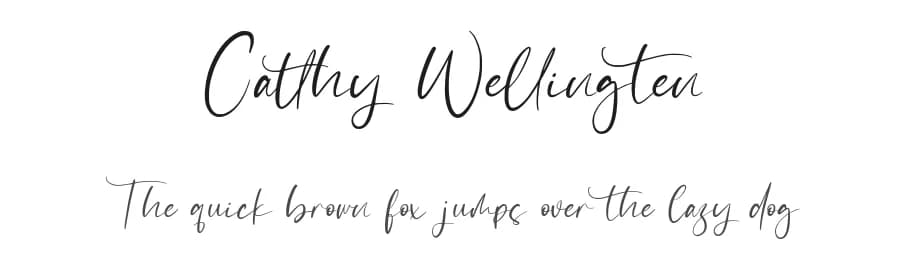 Catthy Wellingten by StringLabs Creative Studio — Script Handwritten Font