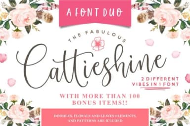 Cattieshine Font by anata.sholeha — Script Handwritten Font — thumbnail 1