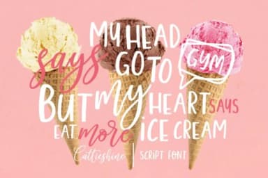 Cattieshine Font by anata.sholeha — Script Handwritten Font — thumbnail 4