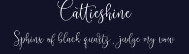 Cattieshine by Sholeha Anata — Script Handwritten Font — thumbnail 2