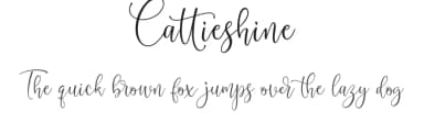 Cattieshine by Sholeha Anata — Script Handwritten Font — thumbnail 1