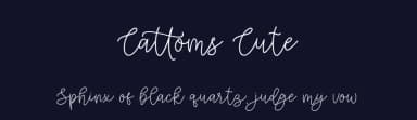Cattoms Cute by Beautypes — Script Handwritten Font — thumbnail 2