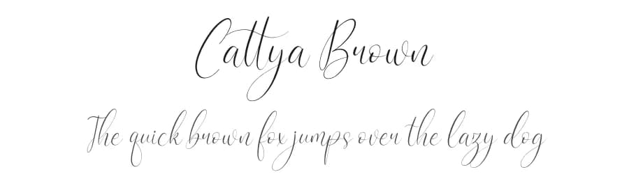 Cattya Brown by Perspectype Studio - Letterena.com — Script Handwritten Font